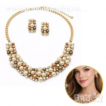 Комплекти бижута, гривни, колиета, пръстени, с черна и бяла детелина- различни видове, снимка 6 - Бижутерийни комплекти - 53253840