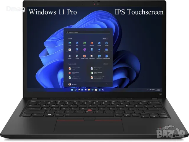 13.3"тъч ThinkPad X13/ i5-1250p /16GB DDR5/ 1TB SSD/Win11Pro, снимка 1