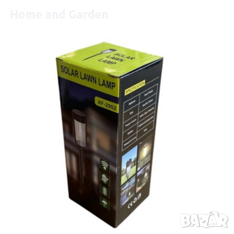 Градинска соларна лампа XF-2902 – стилно осветление за двор, алеи и тераси ☀️, снимка 5 - Соларни лампи - 53936568