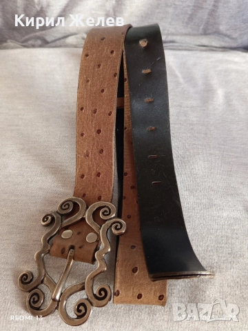 Дамски кожен колан с красива катарама тока 31123