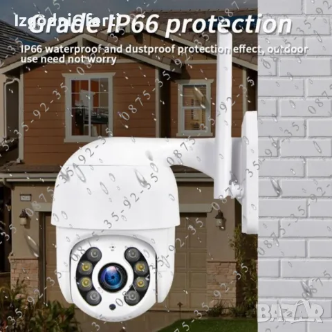 ICSEE 8MP Външна ВОДОУСТОЙЧИВА WiFi + LAN камера Куполна PTZ IP CAMERA, снимка 5 - IP камери - 50339695
