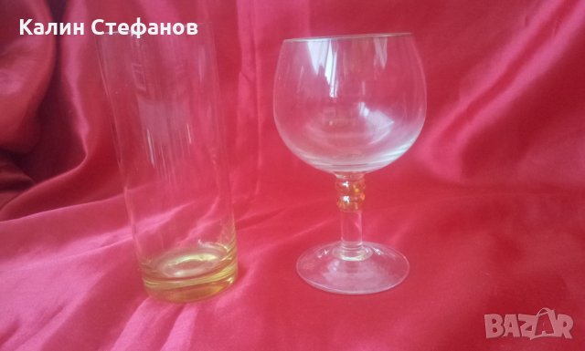 Чаши калиево стъкло за безалкохолно и за вино комплекти по 6 бр