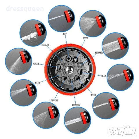4515 Професионален градински маркуч с медни връзки Маркуч за двор и градина – от 5 до 15 метра, снимка 5 - Напояване - 53877834