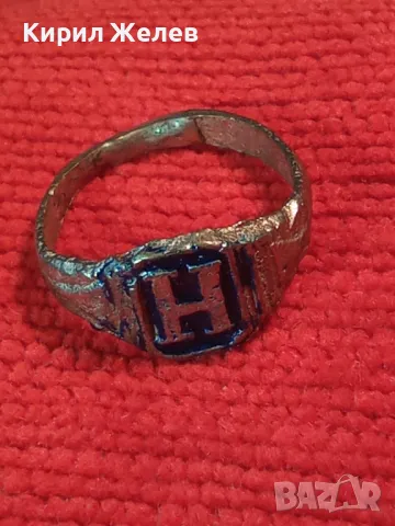 СТАРИНЕН САЧАНЕН ПРЪСТЕН с БУКВА МОНОГРАМ - Н Ръчна ИЗРАБОТКА САЧАН За КОЛЕКЦИЯ 26335, снимка 10 - Антикварни и старинни предмети - 47163391