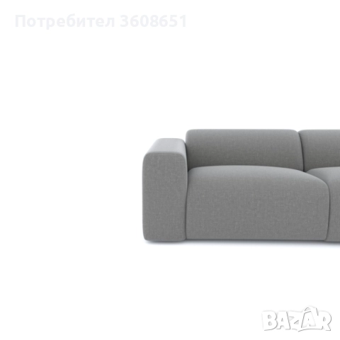 Голям правоъгълен диван MYRA от тъкан плат, снимка 3 - Дивани и мека мебел - 51522655