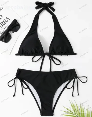 Дамски стилен бански костюм от две части  със собствен дизайн, 3цвята , снимка 6 - Бански костюми - 50044576