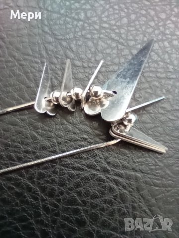 Интересно сребърно колие 40 см., снимка 4 - Колиета, медальони, синджири - 37122176