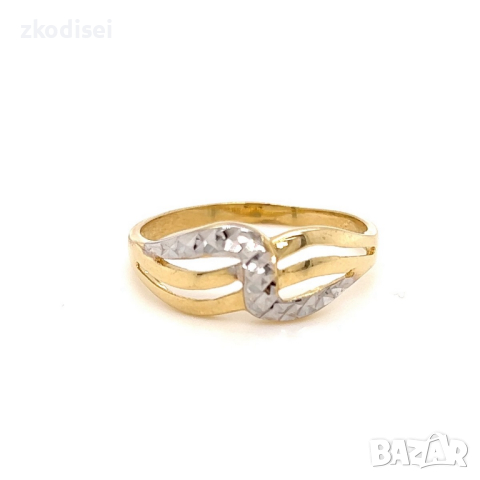 Златен дамски пръстен 2,55гр. размер:65 14кр. проба:585 модел:21998-5