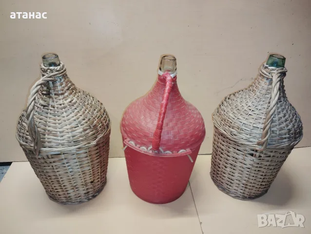 Стари стъклени дамаджани , снимка 2 - Други стоки за дома - 53316692