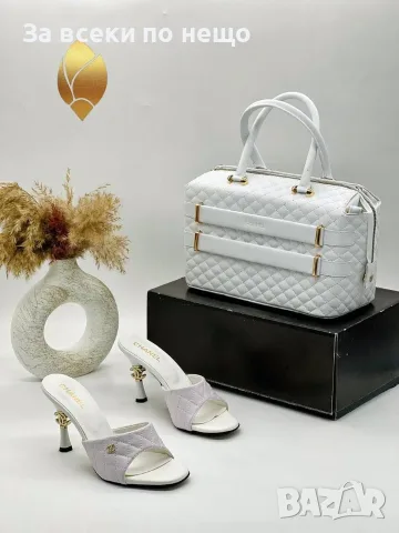 Chanel Дамски Чехли На Ток Шанел - Различни Цветове Код SEM-297, снимка 2 - Чехли - 55783002