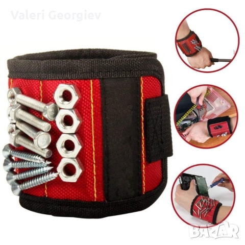 Магнитна гривна /лента за инструменти - синя или черна, снимка 3 - Други - 52418403