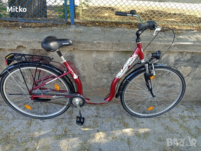 28 цола алуминиев велосипед с 7 скорости усилени капли амортисьори предни като нов , снимка 3 - Велосипеди - 51288600