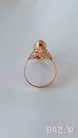 Златен руски пръстен, снимка 7 - Пръстени - 52429286