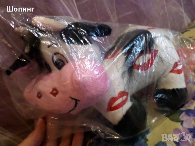 Плюшена пеперуда и крава с целувки, снимка 4 - Плюшени играчки - 30957307