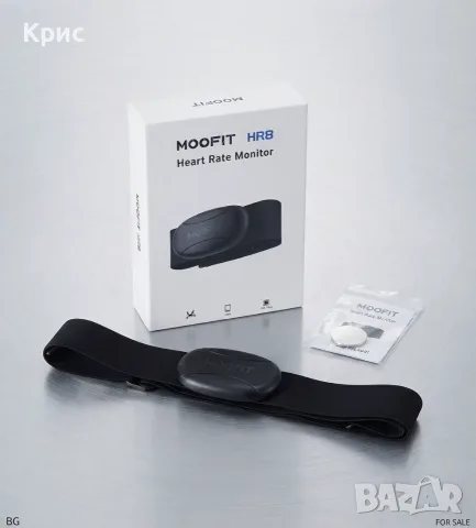 Гръден колан за измерване на пулс Moofit HR8 (Bluetooth / ANT+) – Чисто нов