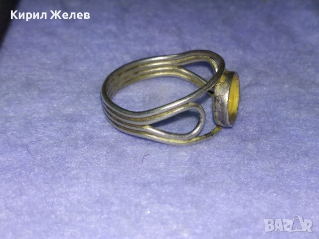 Стар СРЕБЪРЕН АЖУРЕН РЕТРО АРТ ПРЪСТЕН ВИСОКА ПРОБА СРЕБРО с ГНЕЗДО За ВГРАЖДАНЕ на КАМЪК 40545, снимка 7 - Антикварни и старинни предмети - 42762975