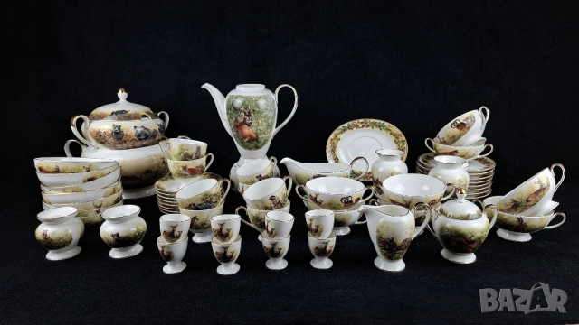 На части! Ловен сервиз с дивеч за кафе и храна за 8 човека - Kaiser