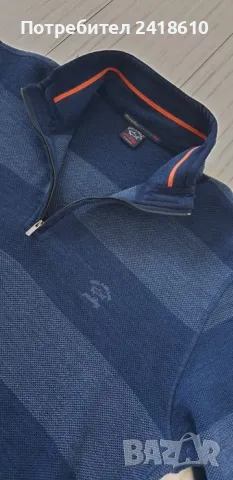 Paul & Shark Cool Touch Wool Cardigan Knitted Half Zip Mens Size XL ОРИГИНАЛ! Мъжка Вълнена Жилетка 