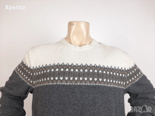 Fjallraven Ovik - Оригинален мъжки пуловер от вълна размер XL, снимка 5 - Пуловери - 53302253