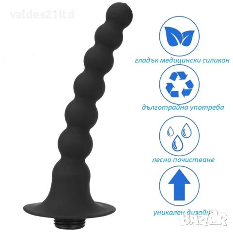 Силиконови интимни душове Black Rosary, снимка 5 - Душове - 38650914