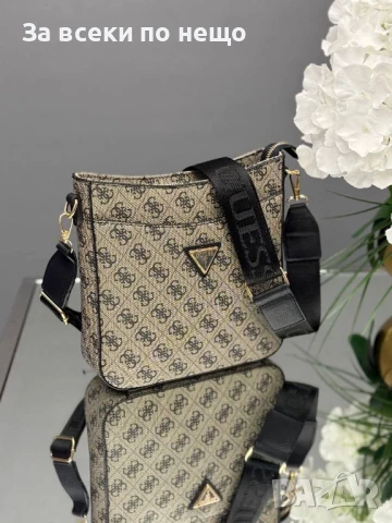 Guess Дамска Чанта С Дълга Регулируема Дръжка За През Рамо Гес - Различни Цветове Код E481, снимка 9 - Чанти - 50596188