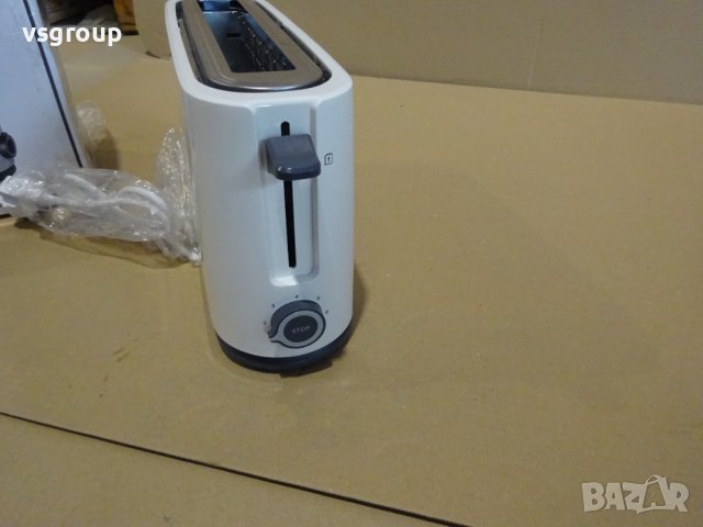 Тостер Black & Decker BXTO1001E, 1000W, 7 нива на изпичане, Бял, снимка 4 - Тостери - 39285859