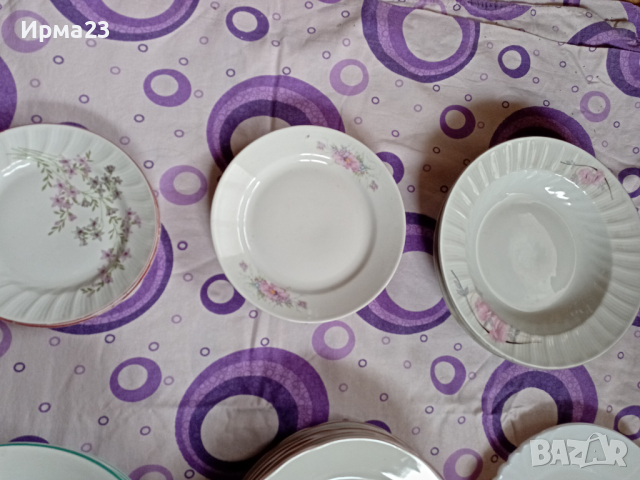Български порцеланови чинии, снимка 3 - Чинии - 44793527