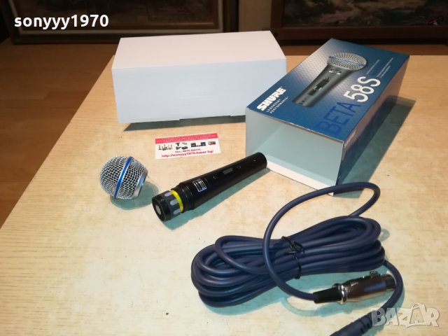 shure beta sm58s-microphone 0609212116, снимка 4 - Микрофони - 34046153