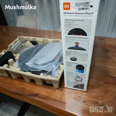 Прахосмукачка робот Xiaomi Mi Robot Vacuum-Mop P (Black) – НОВА / Разопакована само за тест , снимка 2 - Прахосмукачки - 56152902