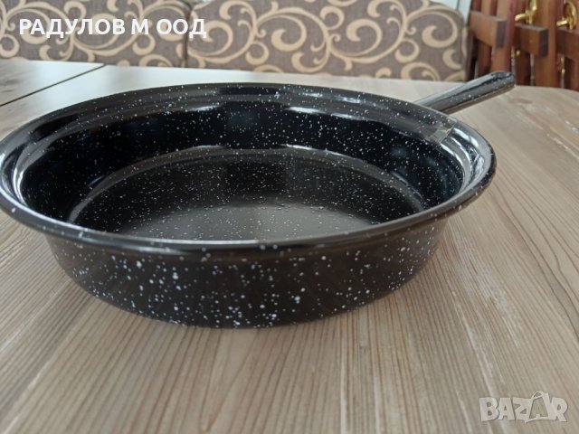 Тиган емайл 21см, Емайлиран тиган с дръжка, снимка 2 - Съдове за готвене - 44434990
