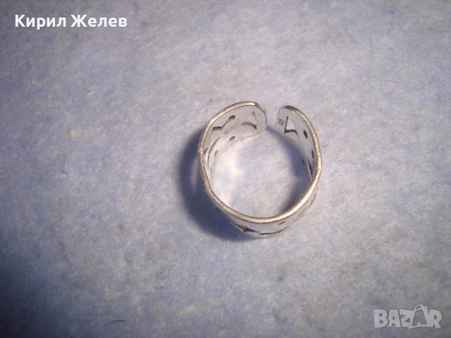 УНИКАЛЕН СТАР СРЕБЪРЕН АЖУРЕН АРТ ПРЪСТЕН РЕГУЛИРУЕМ СРЕБРО 925 ХУДОЖЕСТВЕНА РЪЧНА ИЗРАБОТКА 27151, снимка 13 - Пръстени - 36852553