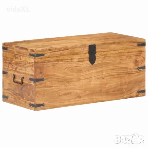 vidaXL Ракла, 90x40x40 см, акациево дърво масив, снимка 6 - Скринове - 56146618