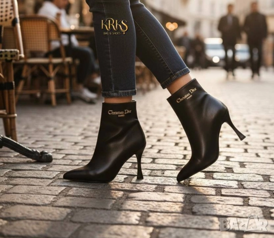 дамски боти на ток versace miu miu chanel , снимка 14 - Дамски боти - 52031515