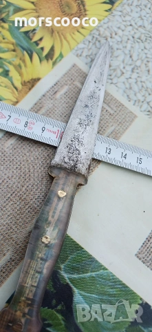 Стар кован български нож - кама , снимка 4 - Ножове - 54094981