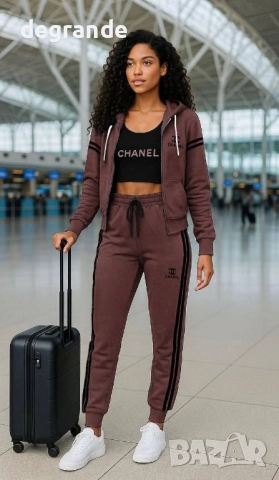 Дамски комплект от 3 часто Chanel, снимка 3 - Спортни екипи - 51709136