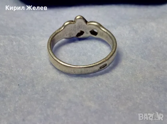 СТАР СССР СРЕБЪРЕН ПРЪСТЕН СРЕБРО 925 с ПЕЧАТ Б925 СЪРП и ЧУК в ПЕТОЛЪЧКА с ГНЕЗДА За КАМЪЧЕТА 50102, снимка 8 - Антикварни и старинни предмети - 50136093