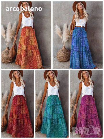 Дамска пола в бохемски стил, 8цвята  