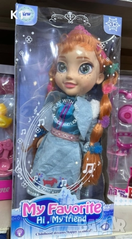 Детска кукла Принцеса Замръзналото кралство със звук и светлини