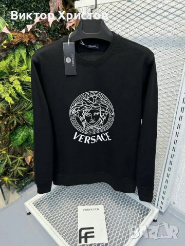 Versace блуза (суичър) в черен вариант - ТОП модел за сезона ! ! !, снимка 1 - Блузи - 42654701