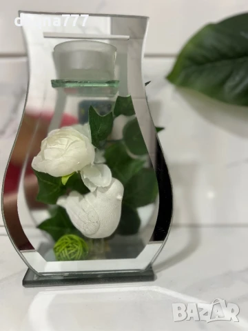 НОВО! Красив подарък: гълъб на мира, цвете, чаена свещ..., снимка 6 - Декорация за дома - 50877171