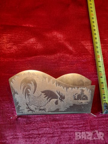 Стара поставка за салфетки, снимка 5 - Други ценни предмети - 34436666