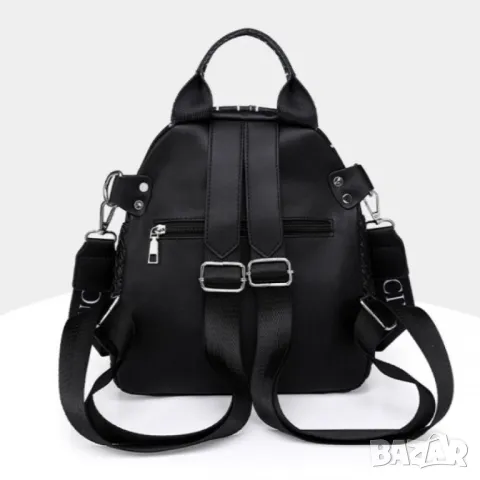 Дамска чанта раница Leonor Black, снимка 7 - Чанти - 47923416