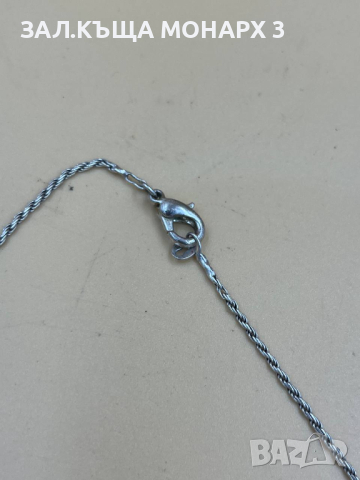 Сребърен ланец, снимка 2 - Колиета, медальони, синджири - 44536589