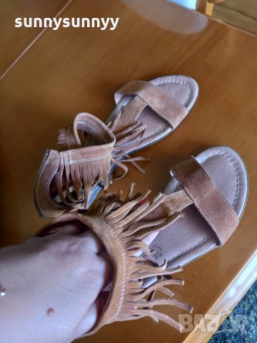 MARCO TOZZI естествена кожа. Велур, снимка 10 - Сандали - 33710378