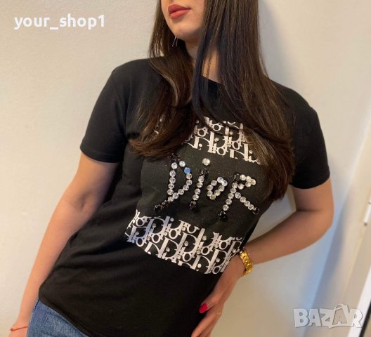 Дамски тениски Dior 2 цвята , снимка 3 - Тениски - 39828996