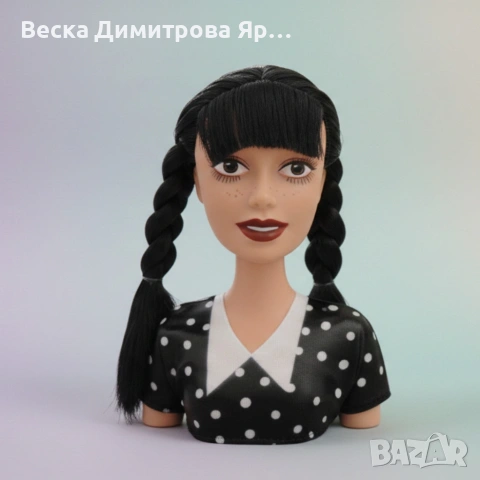 Торс на кукла за оформяне на прически с гребен – Глава за коса и грим, снимка 5 - Кукли - 53012543