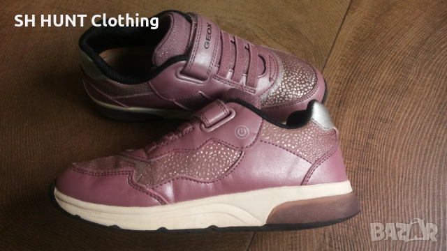 GEOX RESPIRA Light Kids Shoes Размер EUR 31 / UK 12 1/2 детски естествена кожа светещи 91-14-S, снимка 7 - Детски обувки - 52248021