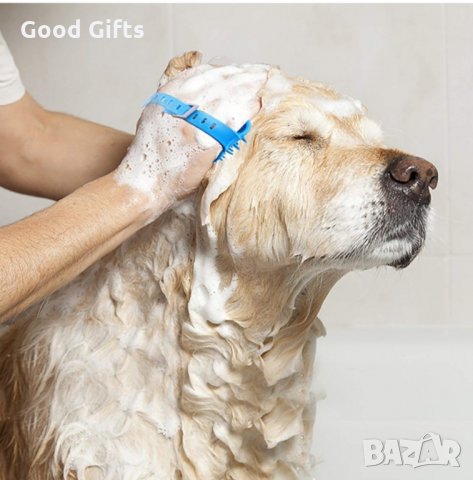 Подвижен душ с четка за къпане на домашни любимци – Pet Bathing Tool, снимка 3 - Други стоки за животни - 29524766