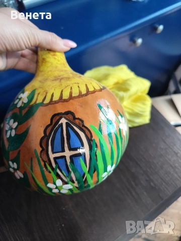 Къщички за птички🐦❤️🐤 от кратунки-Handmade, снимка 2 - Декорация за дома - 52606829