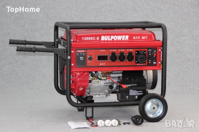 ТРИФАЗЕН Генератор За Ток 10kW + АТС ТАБЛО - Бензин, снимка 8 - Генератори - 53009791